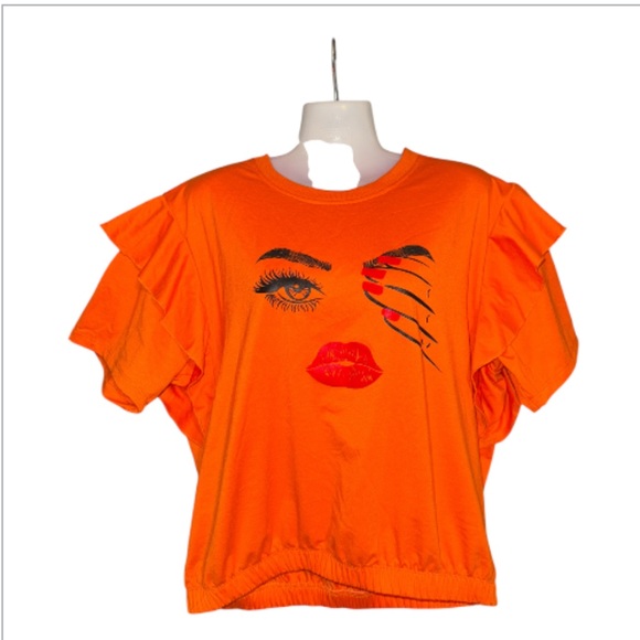 Love 83 Bright Orange T-Shirt - Picture 1 of 6